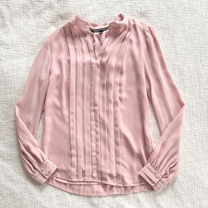 White House Black Market Size 4 Pink Blouse